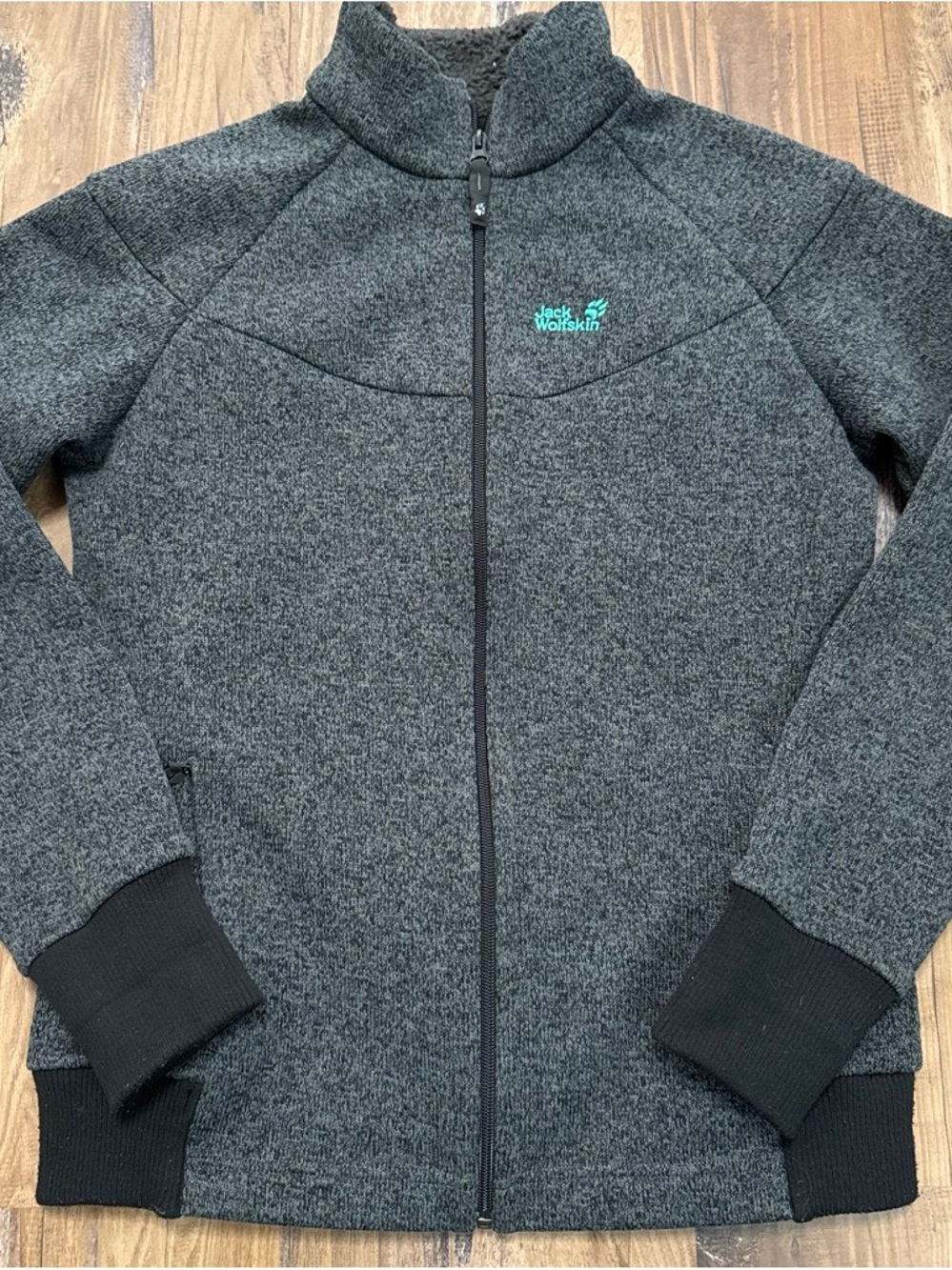 Jack Wolfskin Dark Gray Full‑Zip Jacket